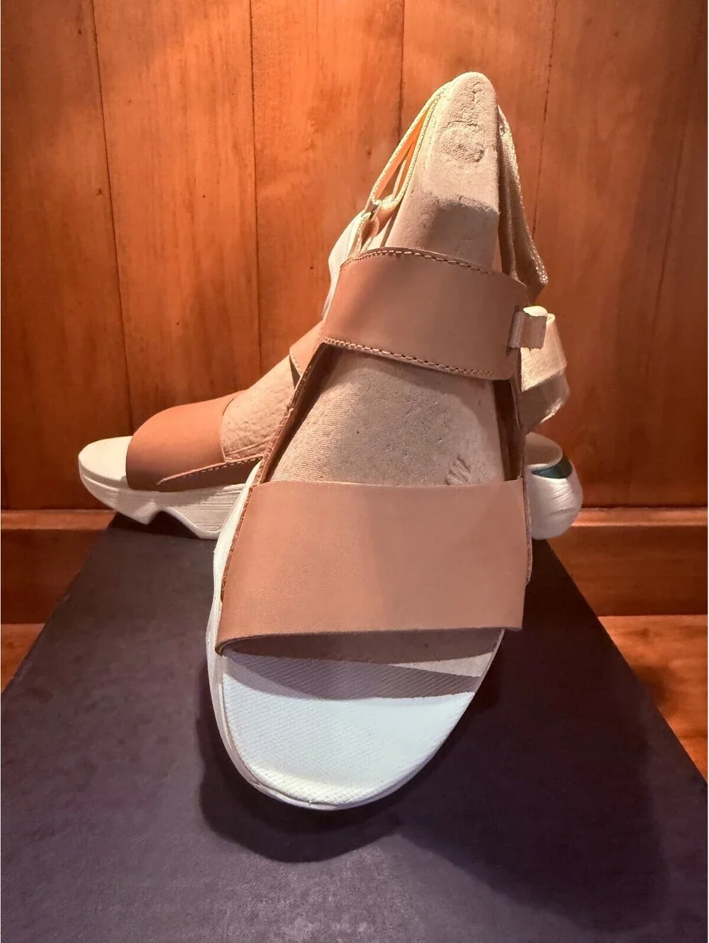 New Sorel Kinetic Impact II Sling Low Sandal in Honest Beige/Sea Salt, Women's 9